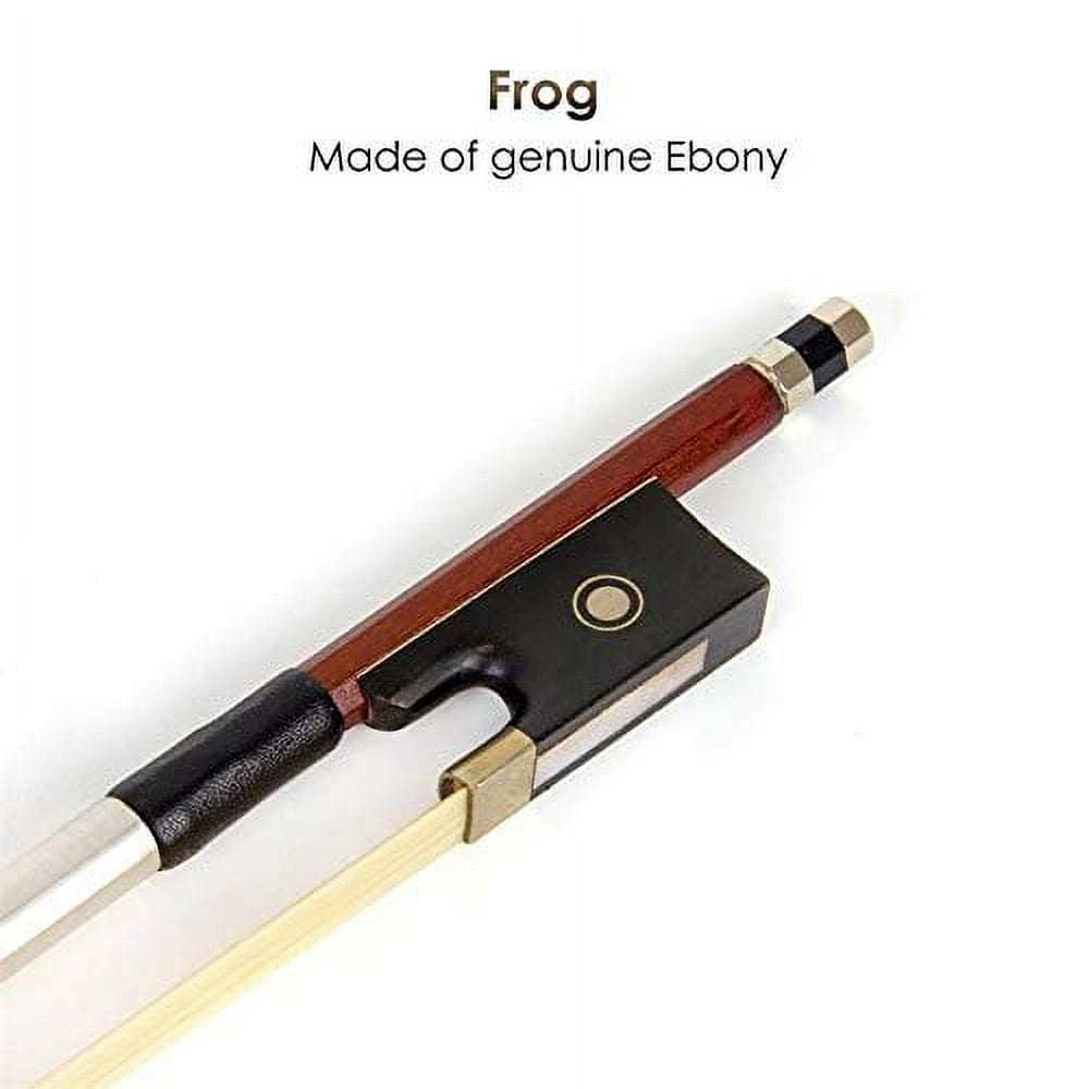 Brazilwood Student Violin Bow 4/4 Round Stick with Mongolian