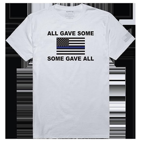 All Gave Some Tactical Graphic Tee Shirt, White - Extra Large