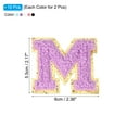 thumbnail image 2 of Uxcell Chenille Letter Patches, 10 Pcs Iron on Letter Patch, Letter M, 2 of 5