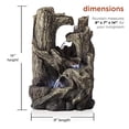 thumbnail image 3 of Fontaine de Troncs d'Arbres avec Lumière Dirigée, 3 of 5