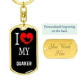thumbnail image 3 of Quaker Bird Lover Keyring Keychain Stainless Steel or 18k Gold, 3 of 8