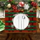 thumbnail image 5 of Manteles individuales Elegantes manteles individuales de mesa con nieve navideña, manteles individuales de cocina resistentes al calor, de lino tejido lavable, 5 of 5