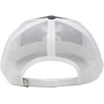 thumbnail image 4 of Hooey Mens Sterling Adjustable Snapback Trucker Cap Hat, Grey/White, 4 of 4