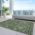 thumbnail image 6 of Addison Rugs Chantille Indoor/Outdoor Transitional Floral Green Washable Rectangle Rug, 10' x 14', 6 of 6