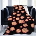 thumbnail image 2 of Pig Blanket for Boys Girls, Cute Pig Themed Design Printed Throw Blankets for Kids Lap, Chair Sofa, Warm Soft Cozy Blanket, 40"x 50", 2 of 6