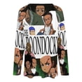 thumbnail image 5 of The Boondocks Womens T Shirts V Neck Long Sleeve Tops Causal Loose Summer T-Shirts S, 5 of 7