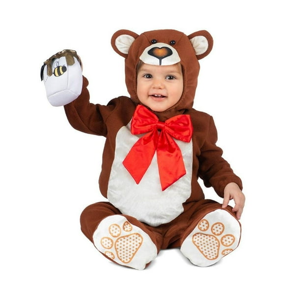 Child Plush Teddy Bear Costume with Honey Pot
