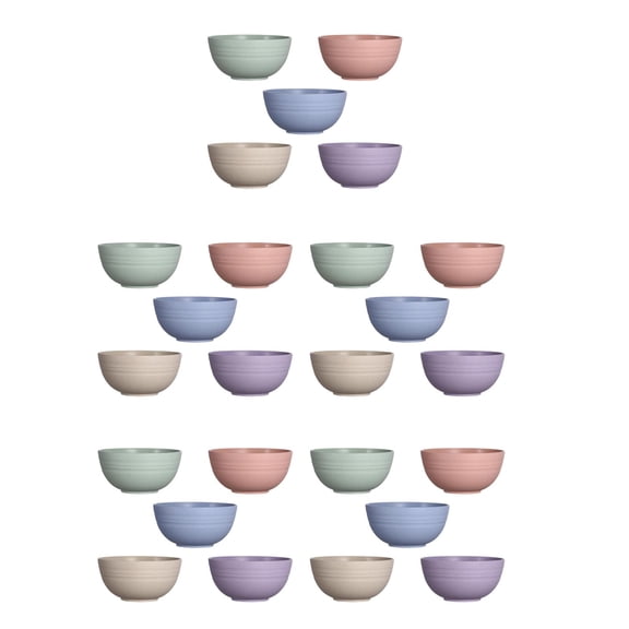 Wheat Straw Cereal Bowls Assorted Colors Microwave and Dishwasher Safe