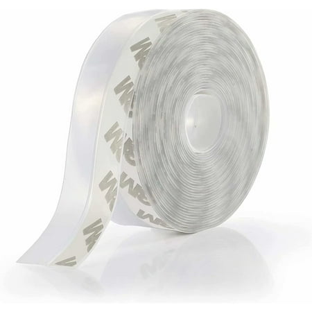 

Weather Stripping Door Seal Strip Door Strip Bottom for Doors Silicone Sealing Sticker Adhesive for Doors and Windows Gaps of Anti-Collision Silicone 5M/16FT (25MM Transparent)