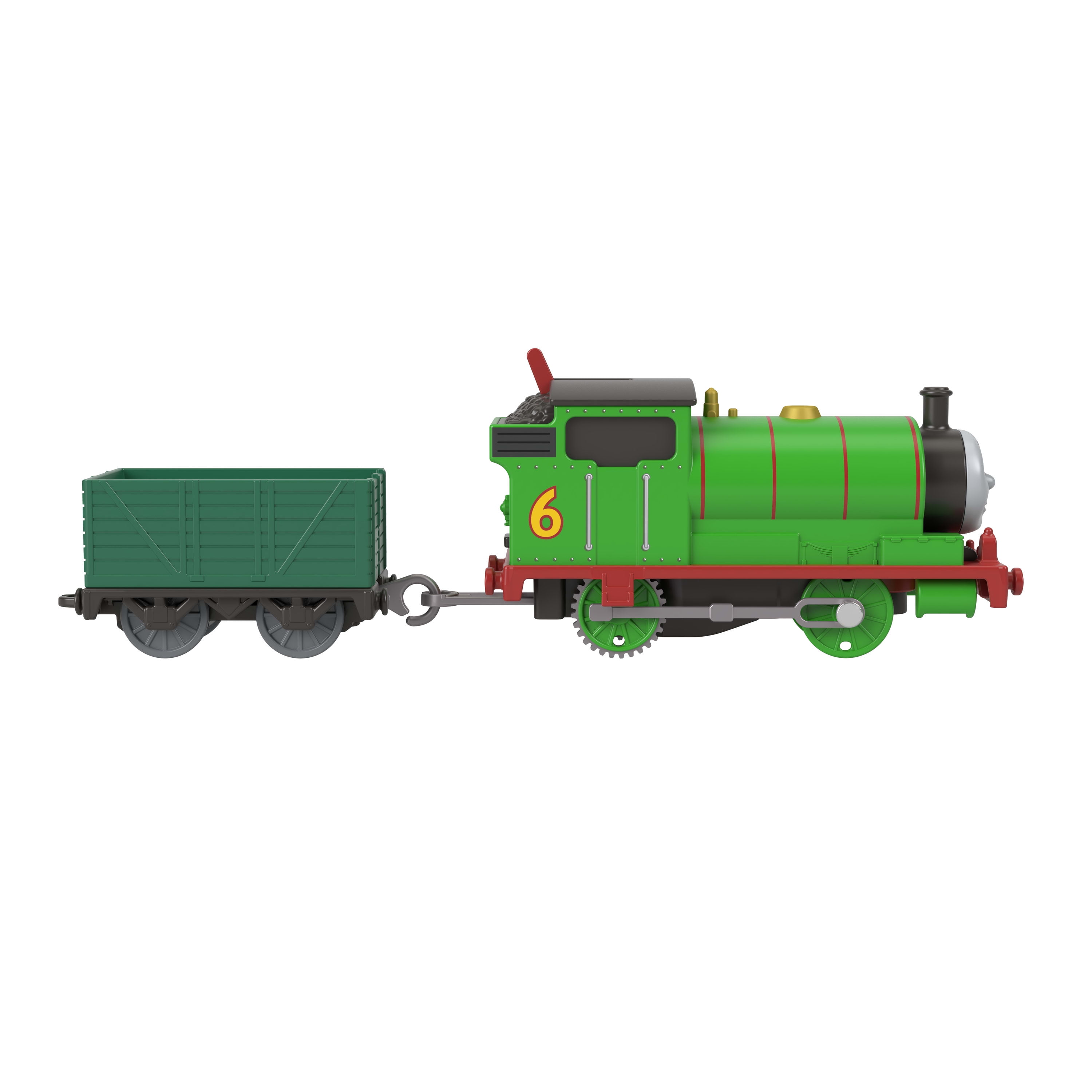 Thomas & Friends Motorized Classic Percy Engine, Battery-Powered Toy Train & Cargo