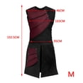 thumbnail image 3 of Chaleco gótico sin mangas para hombre, chaleco medieval para fiesta de cosplay, pirata M rojo Yuyangstore Chaleco Medieval, 3 of 6