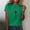 07 Green, variant on YueHuiYing Womens Cute Flower Tshirt Sunflower Graphic Tees Crew Neck Summer Short Sleeve Loose Fit Tops
