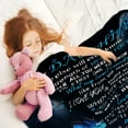 thumbnail image 2 of Daughter Gifts from Mom Blanket for My Daughter as Birthday Gifts Present I Love You Letter to Her, Christmas Decor,Ultra-Soft Throw Flannel Fleece Light Weight Bed, 2 of 6