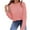 Pink, variant on ZRGHAOYLQ Color Block Knit Sweater for Women Long Sleeve Chunky Pullover Sweaters Fashion 2025 Winter Shirts Cozy Soft Crew Neck Jumper Top Casual Warm Tops
