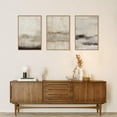 thumbnail image 3 of Large Abstract Framed Canvas Wall Art Set,Minimalist Beige Gray Pastel Watercolor Wall Decor,Modern Illustration Neutral Art Painting for Living Room,Bedroom,Dining Room,Office -16"x24"x3, 3 of 6