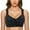 Black, variant on Gymayou 4 Pack Womens Front Closure Wireless Bras Soft Skin-Friendly Floral Print Seamless Back Support Bras No Underwire Lift Up Gather Bras Multicolor#2 D
