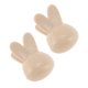 thumbnail image 1 of Ofertas Únicas 2Pcs Cubiertas de Cepillo de Dientes en Forma de Conejo Livianas para Viaje Plástico Transparente Morado, 1 of 5