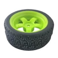 thumbnail image 2 of serony Hex 12mm On Road Tires RC Car Flat Run C Precise for Tamiya Assorted Color Green, 2 of 6