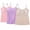 Beige+Purple+Pink, variant on 3-pack Women's Built-in Bra Padded Camisole, Adjustable Spaghetti Strap Soft Cotton Yoga Tank Tops for Daily Wear
