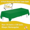 thumbnail image 2 of Mantel de plástico Tujol Green, 6 unidades, 137 x 274 cm, rectangular, 2 of 7