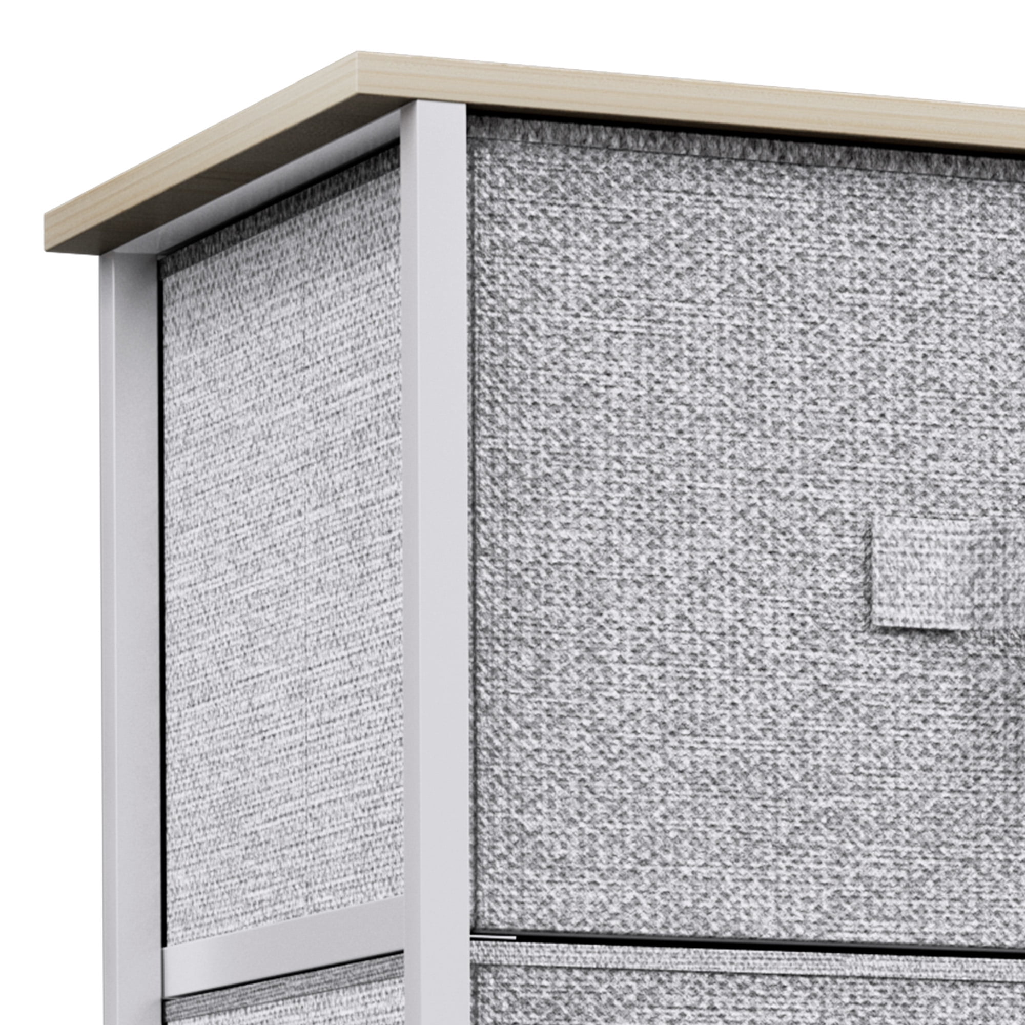 Uforic 8 Drawers Dresser Chest of Drawers for Fabric Storage Dressers for Living Room Light Gray
