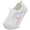White, variant on Toddler Shoes Boys Girls Wide Shoes Slip on Casual Sneakers DarkPink 9 Toddler