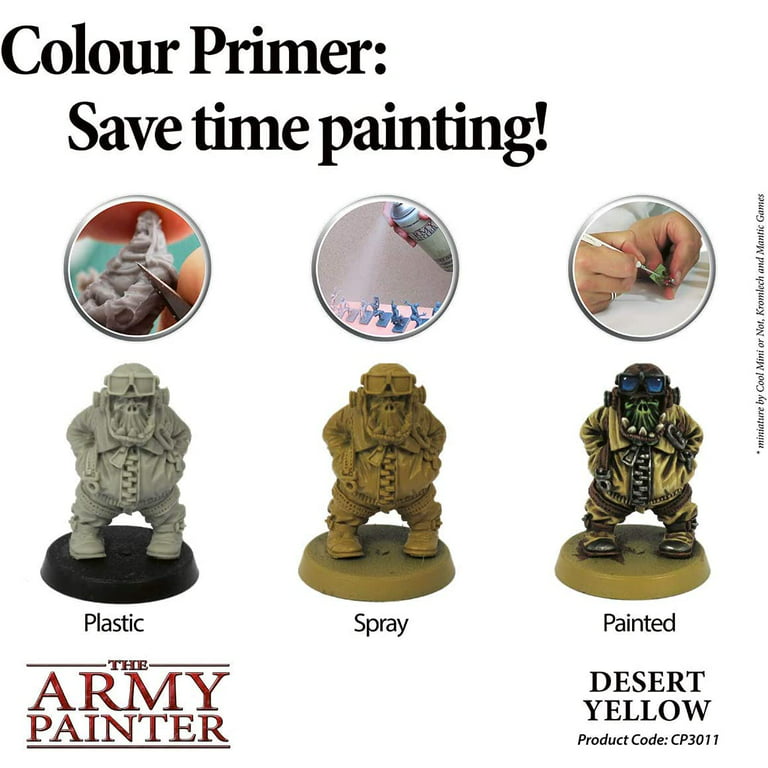 The Army Painter Color Primer Spray Paint, Army Green, 400ml, 13.5oz -  Acrylic Spray Undercoat for Miniature Painting - Spray Primer for Plastic  Miniatures 