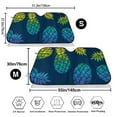 thumbnail image 3 of Uemuo Abstract Bright Pineapple Fruit Retro Pattern Accordion Car Windshield Sun Shade, Foldable Reflective Sun Visor for Car, Reflector Windshield Sunshade-Small, 3 of 7