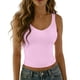 thumbnail image 5 of Blusas de Verano de las Mujeres sin Mangas Sólido Cuello en V Suéter Casual Top, Blusas de las Mujeres Casual para el Uso Diario, 5 of 6