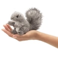 thumbnail image 1 of Finger Puppet - Folkmanis - Mini Gray Squirrel New Animals Soft Doll Plush 2648, 1 of 3