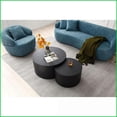 thumbnail image 4 of Mid Century Modern 3-Seat Curved Boucle Sofa - Cloud-Like Comfort for Living Room, Bedroom, Office | Blue | Boucle | Wood, 4 of 11