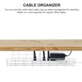 thumbnail image 3 of Weiweiguan 1pc Under Desk Cable Management Rack Compact Cable Organizer Storage Rack, 3 of 6