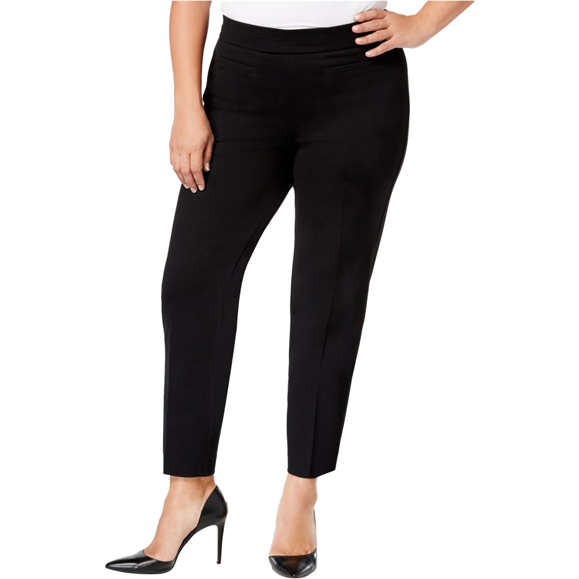 womens black work pants walmart