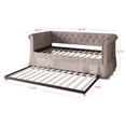 thumbnail image 4 of HMD Arles Upholstered Twin Daybed with Hidden Trundle Box B, Pink, 4 of 5