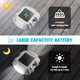 thumbnail image 3 of Luces solares para terraza, entrada, muelle, paquete de 12 luces LED IP67 impermeables para exteriores, luces de advertencia para escalones, para entrada, acera, jardín, camino, patio, 3 of 5