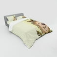 thumbnail image 2 of Ambesonne Cartoon Bedding Set 4 Pcs, Hedgehog Chevron, Queen, Green Brown Beige, 2 of 2