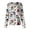 Sky Blue-B#260831HH, variant on Hearthz Snap Front Christmas Scrub Jackets for Woman Long Sleeve Stretchy Warm Up Scrubs Top for Women Xmas Holiday Plus Size Women Nurse Uniform with Pocket