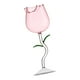 thumbnail image 2 of Copa de cóctel rosa, copas transparentes, copas, flores, 280 ml, champán, 2 of 9