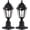 2 Pack-with Base, variant on Solar Lights 2 , Motion Sensor Lantern Without Pier Mount Base, Solar Pole Light Fixture for Patio Yard Garden