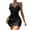 Black, variant on Kaemgyyd Womens Sparkly Mini Dress Glitter Sequin Sleeveless Cocktail Dress Slim Bodycon Party Clubwear