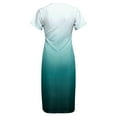thumbnail image 5 of GEWSEY 2025 Women Summer V Neck Casual Loose Split -Free Long Maxi Vacation Dress with Pockets (Dark Green, XXL), 5 of 7