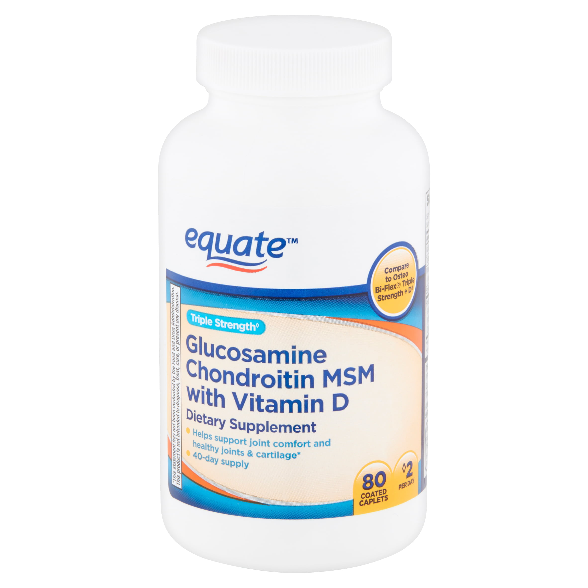 Equate Glucosamine Chondroitin MSM + Vitamin D Coated 