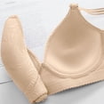thumbnail image 5 of Push up Bra for Women Lace Print Bras No Underwire Brassiere Full Cup Breathable Support Bra, 5 of 8