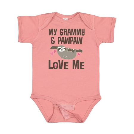 

Inktastic Grammy and Pawpaw Sloth Gift Baby Boy or Baby Girl Bodysuit