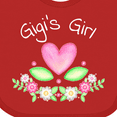 thumbnail image 4 of Inktastic Gigi's Girl Heart Flowers Girls Baby Bib, 4 of 4