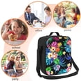 thumbnail image 5 of Picia Colorful Flowers Lunch box Lunch bag for men women Large capacity Lunchbox Reusable Lunch bags Insulated Lunch bag Lunch box cooler, 5 of 9