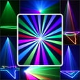 thumbnail image 2 of Projecteur Laser RGB LED, Scanner de Faisceau, Lumière de Scène dj DMX, Fête, Couleurs Complètes, 2 of 6