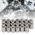 thumbnail image 3 of Coupling Nut, Rustproof Industrial Female Thread 20Pcs Round Connector Nut  For Maintenance, 3 of 8