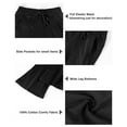 thumbnail image 5 of Rolanko Girls Flare Wide Leg Sweatpants Elastic Waist Bell Bottoms Pants for Kids Sweats with Pockets 5-12Y, 5 of 7