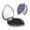 Heart Shape, variant on Picia crystal Skull flower cool for Compact Vanity Mirror , Travel Makeup Mirror , Portable Magnifying Cosmetic Mirror for Daily, Work, Business-Round Shape